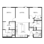 Unit B type A Two Bedroom